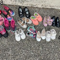 Toddler Girls Shoes Nike Adidas Tom’s 4c 6c 8 