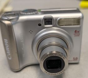 Canon Canon PowerShot A530 5MP Digital Camera w/ Memory Card - Tested Works.