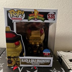 Funko Pop Black And Gold Dragonzord 