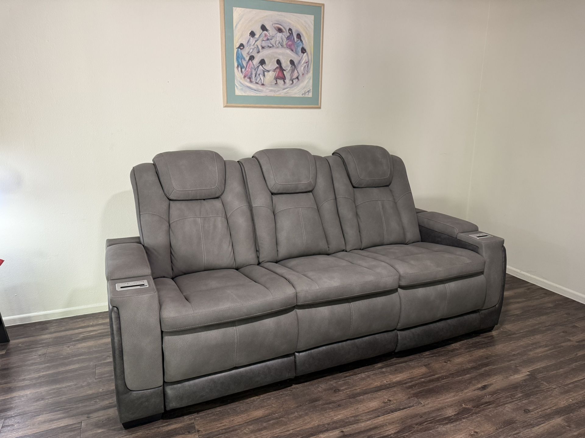 Ashley Power Reclining Sofa – Like New – Retails For $2,000, Asking $800