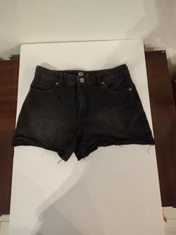 wonder Nation, black denim shorts, girls, size 16