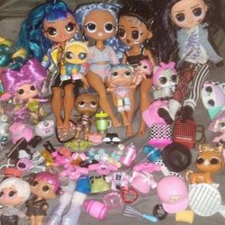 Lol Dolls and Accessories Lot