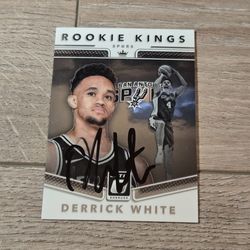 Panini 2017-18 Donruss Optic Rookie Kings Autographed Derrick White #16 Spurs