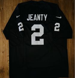 Raiders Jersey Home Black Jeanty small medium large XL 2X 3X