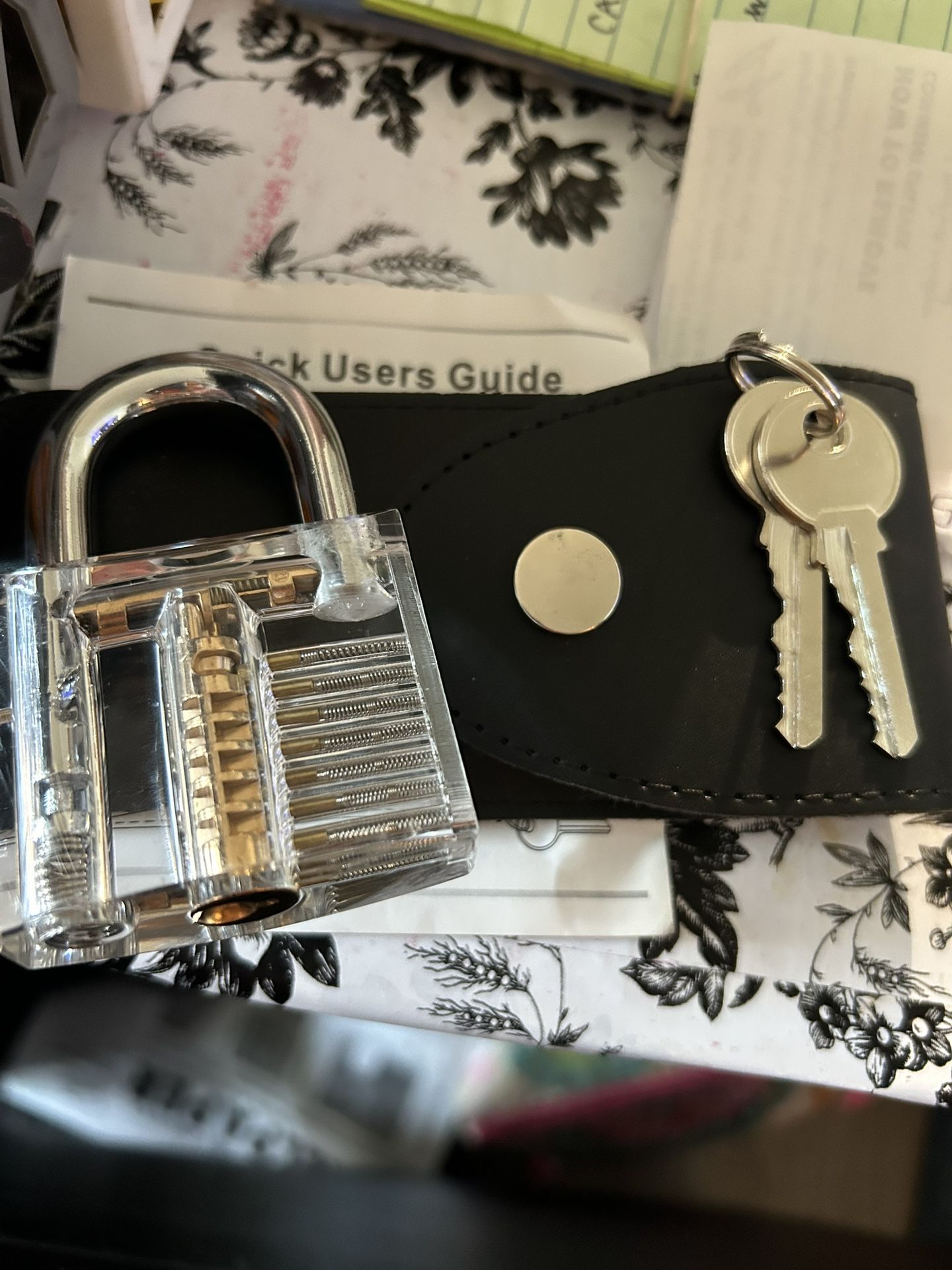 Pad Lock With 2 Keys & Rake Tools