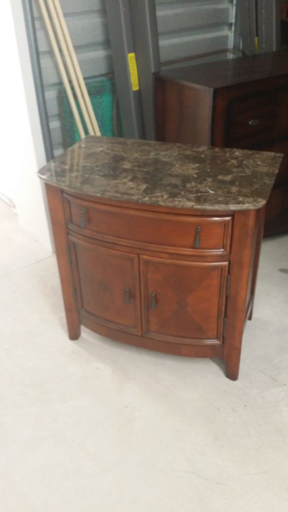 Real marble top end tables