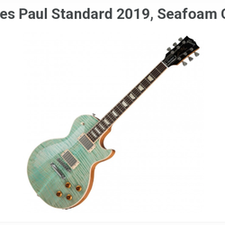 Brand new Gibson les Paul standard sea foam guitar
