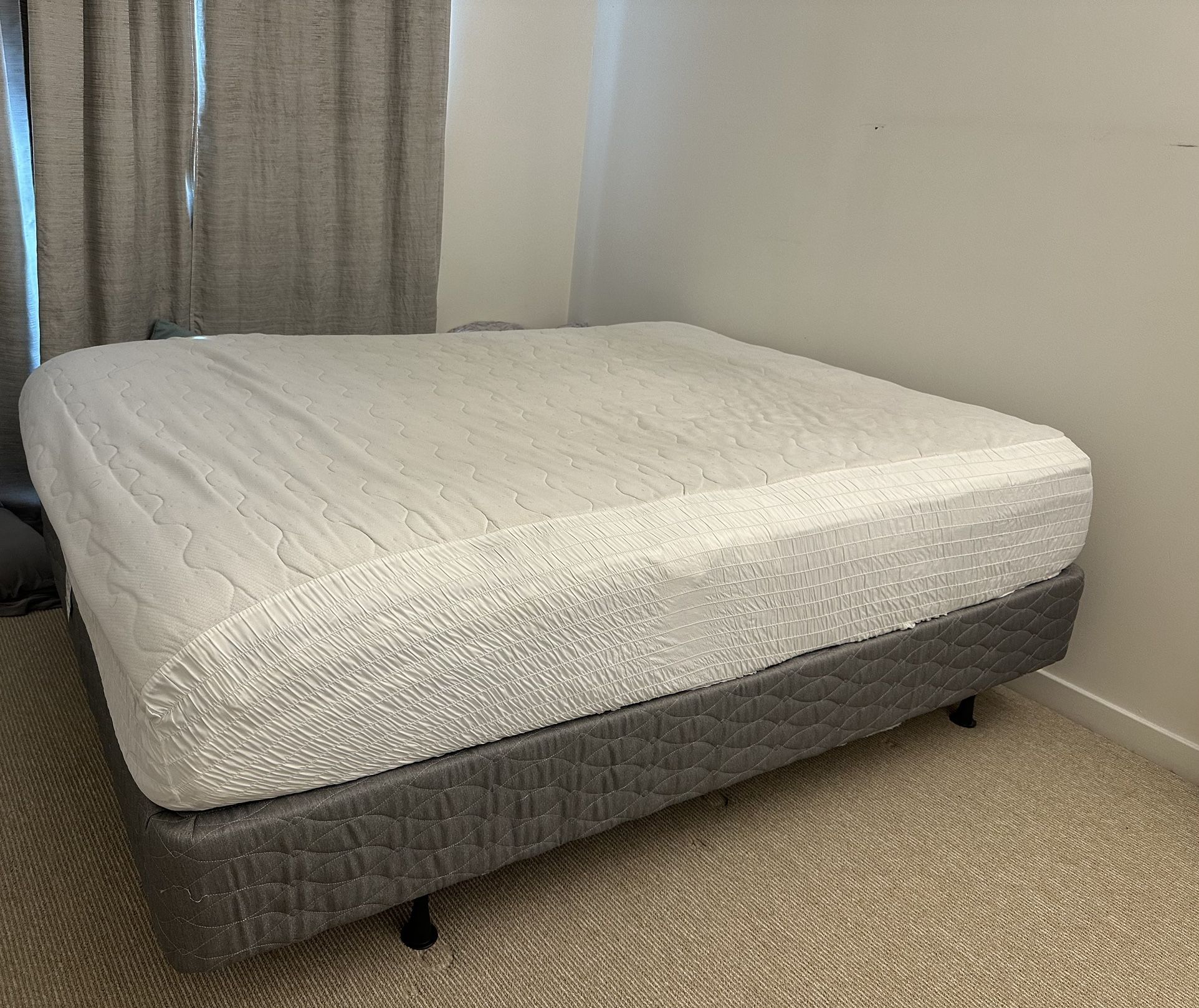 Queen mattress & Bed frame & Box Spring