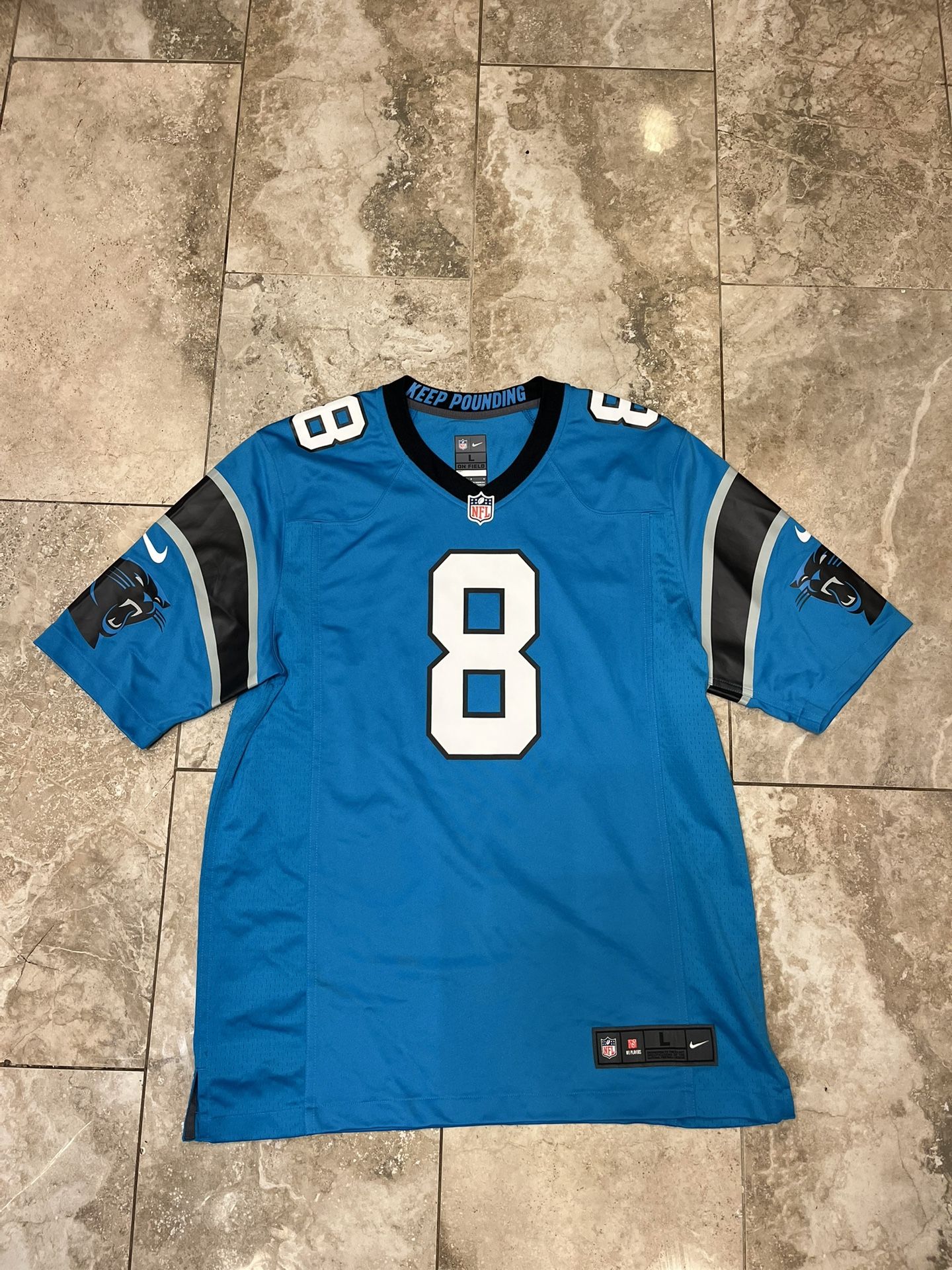 Men’s Nike Jaycee Horn #8 Carolina Panthers Football NFL Jersey Sz Large new without tags