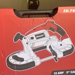 #77 Brand New Bauer 10 Amp Deep Cut Variable Speed Band Saw Kit