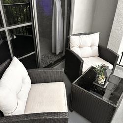 Moving Sale 3 Pieces Balcony Or  Patio Set