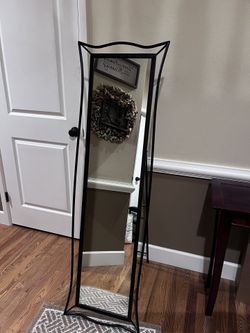 Standing Floor Mirror - Wrought Iron 