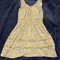 Yellow floral women’s dress