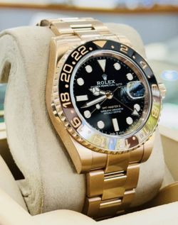 Rolex GMT-Master II Root Beer 126715CHNR Oyster 18k Rose Gold Watch