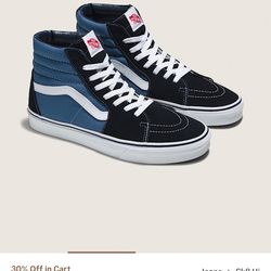 Vans Sk8-Hi Shoe Size 8