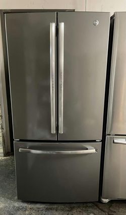 GE 3-Door French Door Fridge Stainless Steel
