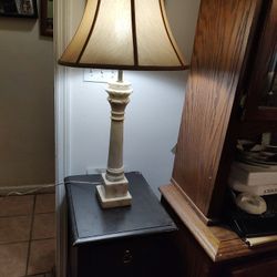 Classical Marble Column Table Lamp