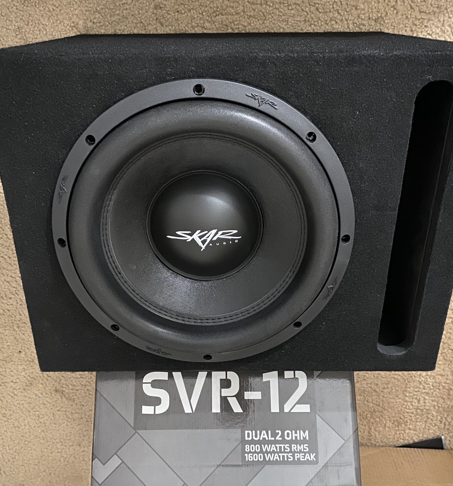 Skar audio 800rms 1600watt subwoofer 12” loud!! 240$