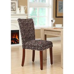 Brand New Homepop Parsons Leopard Upholstered Dining Chair 