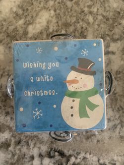 Snowman Coasters | Ceramic