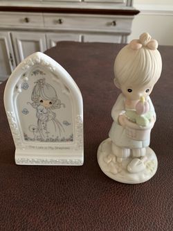 1987 May Figurine 1993 Lord is my Shepherd Plaque VINTAGE PRECIOUS MOMENTS
