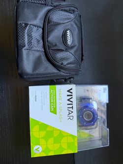 Vivitar action camera & case