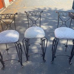  Solid Iron Bar Stool's