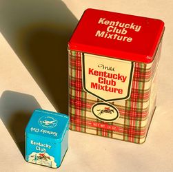 Vintage Kentucky Club Tins
