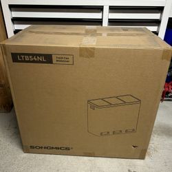 SONGMICS Trash Can, 3 x 4.8 Gallon Garbage Can