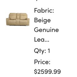 Newer leather Recliners 