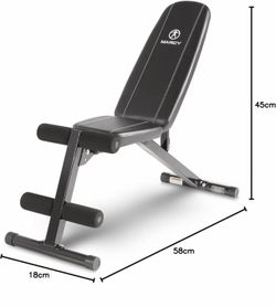 Marcy Multi-Position Adjustable Utility Bench for Home Gym Weightlifting and Strength Training