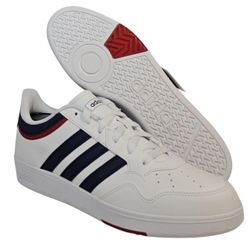 Adidas JQ9986 Hoops 4.0 White Blue Red Navy Retro Sneakers M11.5 or W12.5 New