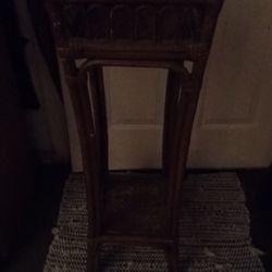 Tall Wicker Plant Stand Good Condition $6.00