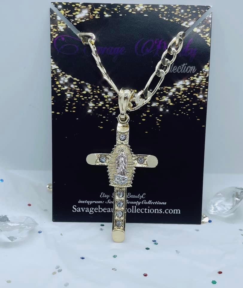 Men’s Cross Chain Gold Plated