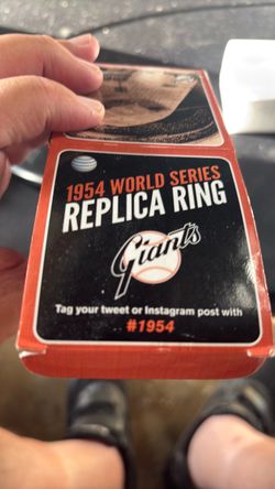 SF Giants 1954 World Series Replica Ring