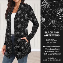 NEW! Spiderweb cardigan with pockets
