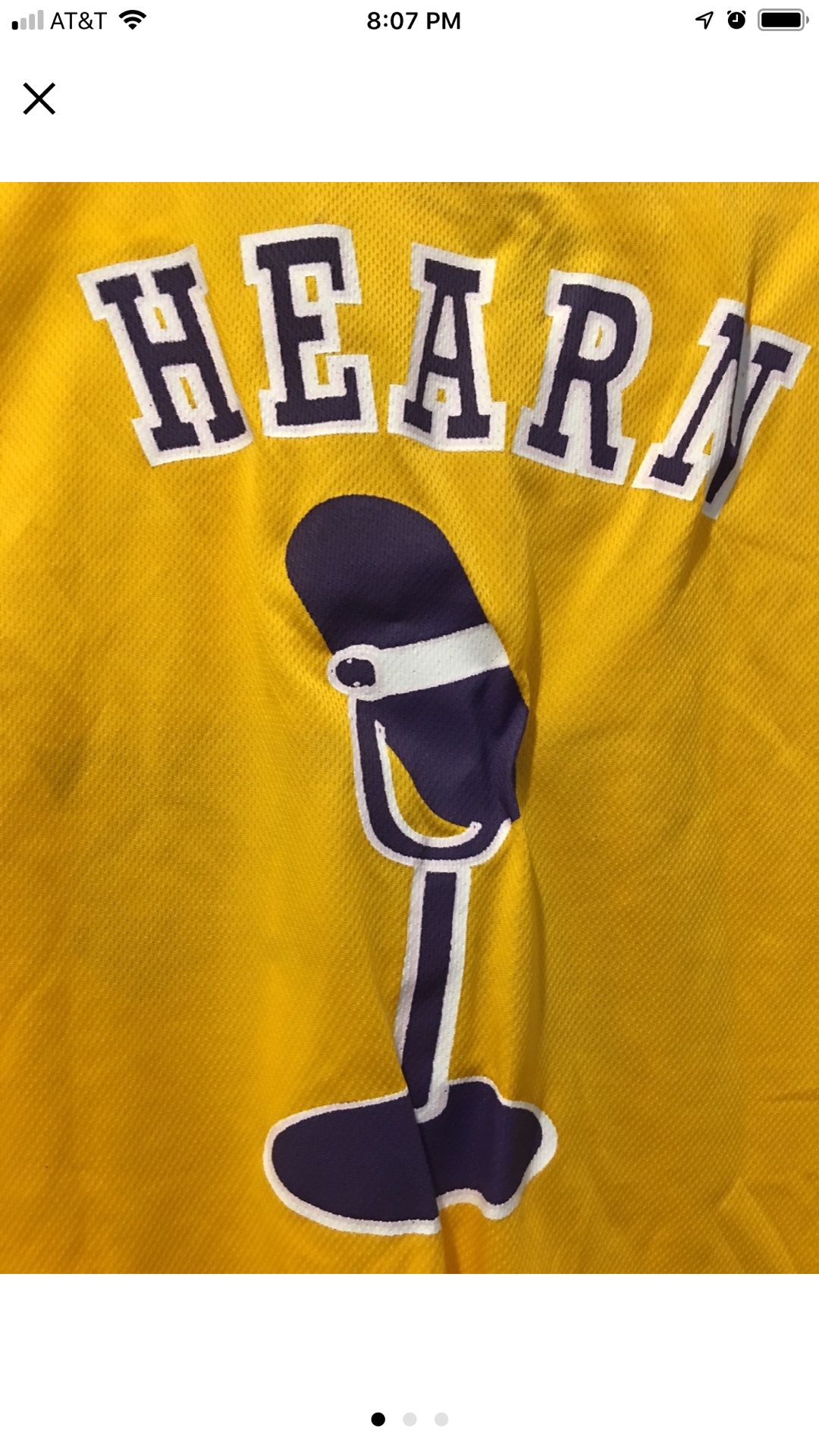 Lakers Jersey Chick Hearn NBA brand new