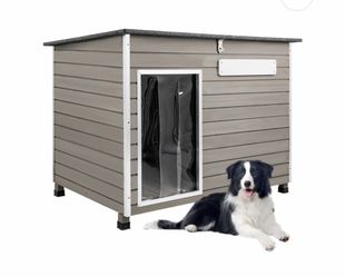 Large Dog House（43.3"L） Metal-Reinforced Chew-Proof Rainproof - PET65