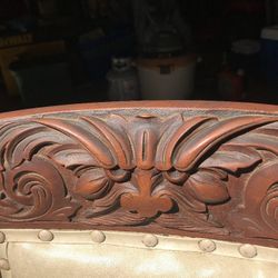 Antique Table with 7 Chairs 
