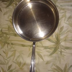 As New 12" AllClad Pan Stainless Steel High D3 D5 Williams Sonoma Sur La Table All Clad Hexclad Non Stick Professional Chefs Stove Top Oven Grill 