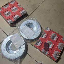 2011-2016 F250 Front Rotors Cross Drilled And Slotted