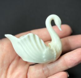 Lenox Ivory Porcelain Swan Salt Cellar