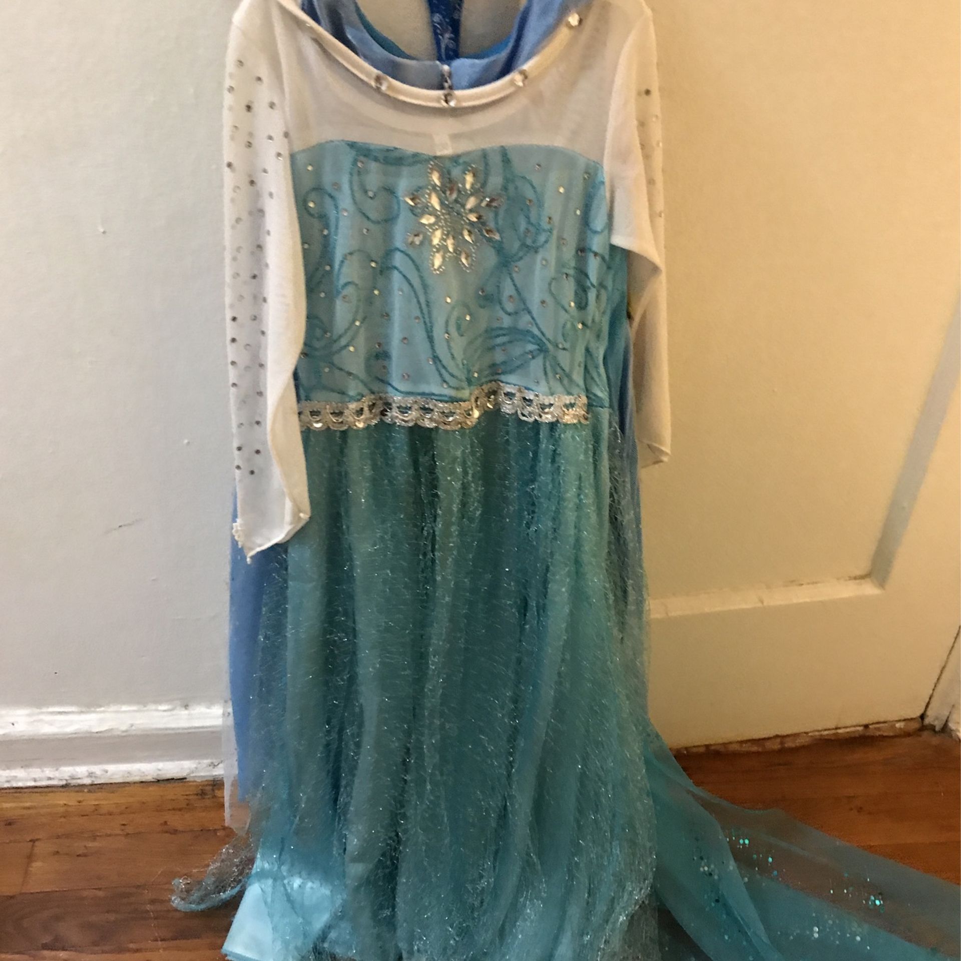 Elsa Halloween Girl Costume 4-7 Year Old