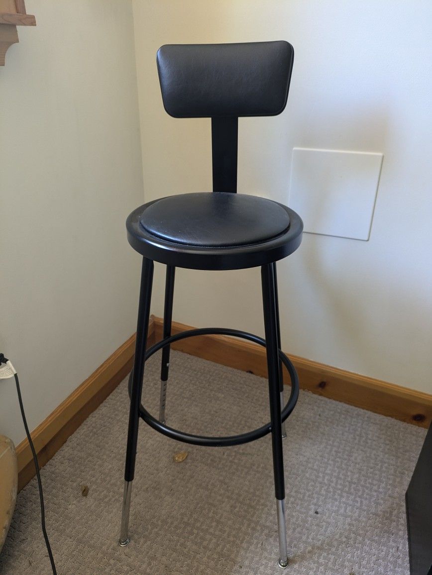 Counter Height Black Stool
