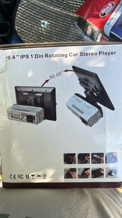 10.4" IPS 1 Din Rotating Car Stereo Player