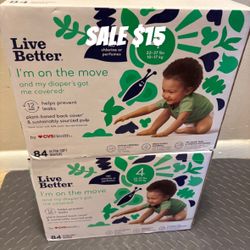Size 4 Diaper Box - 1 Left 