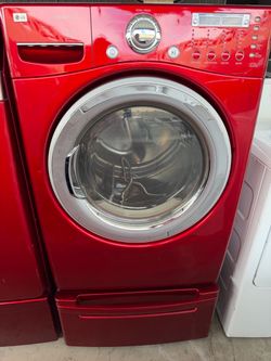 LG~📣📣🔥Front Load Dryer Gas Red with Pedestal