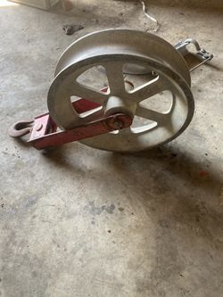 Cable dolly. Roller. 20” lineman tool