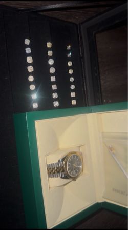 Watch and earrings