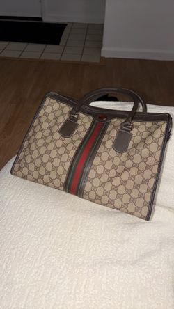 FOR SALE: Gucci GG Supreme Web Stripe Tote Bag